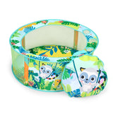 Bright Starts Rowdy Rainforest Stow & Go Ball Pit, 20 Balls, Unisex, 6M+