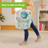 Bright Starts Learn-to-Sit 2-Position Baby Floor Seat with Elephant Toy, Unisex, 4-12 Months