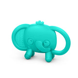 Bright Starts Tame Your Tusks Silicone Teether, Elephant, Blue