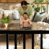 The Stairway 48W Series, Pet and Baby Gate, 30'-48' Wide, 32" Tall - Black