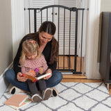 Extra Tall Dcor Safety Pet and Baby Gate, Openings 28.75- 39.75" Wide, 36" Tall - Black