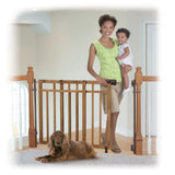 The Stairway+ 48W Series Pet and Baby Gate with Dual Banister Kit, Openings 32 to 48 Wide, 33" Tall