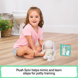 Ingenuity Sylvi Potty Training Kit  Plush Bunny with Mini Potty, Storybook, Sticker Chart & Parent Guide