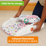 Bright Starts Learn-to-Sit 2-Position Baby Floor Seat with Toys, Unisex, 4-12 Months - Pink