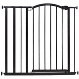 Extra Tall Dcor Safety Pet and Baby Gate, Openings 28.75- 39.75" Wide, 36" Tall - Black