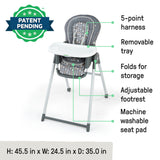 Proper Positioner 7-in-1 High Chair - Parker
