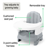 Ingenuity Deluxe Comfort Folding Baby Booster - Grey