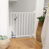The Stairway 42W Series Safety Pet and Baby Gate, Openings from 28"-42" Wide - White