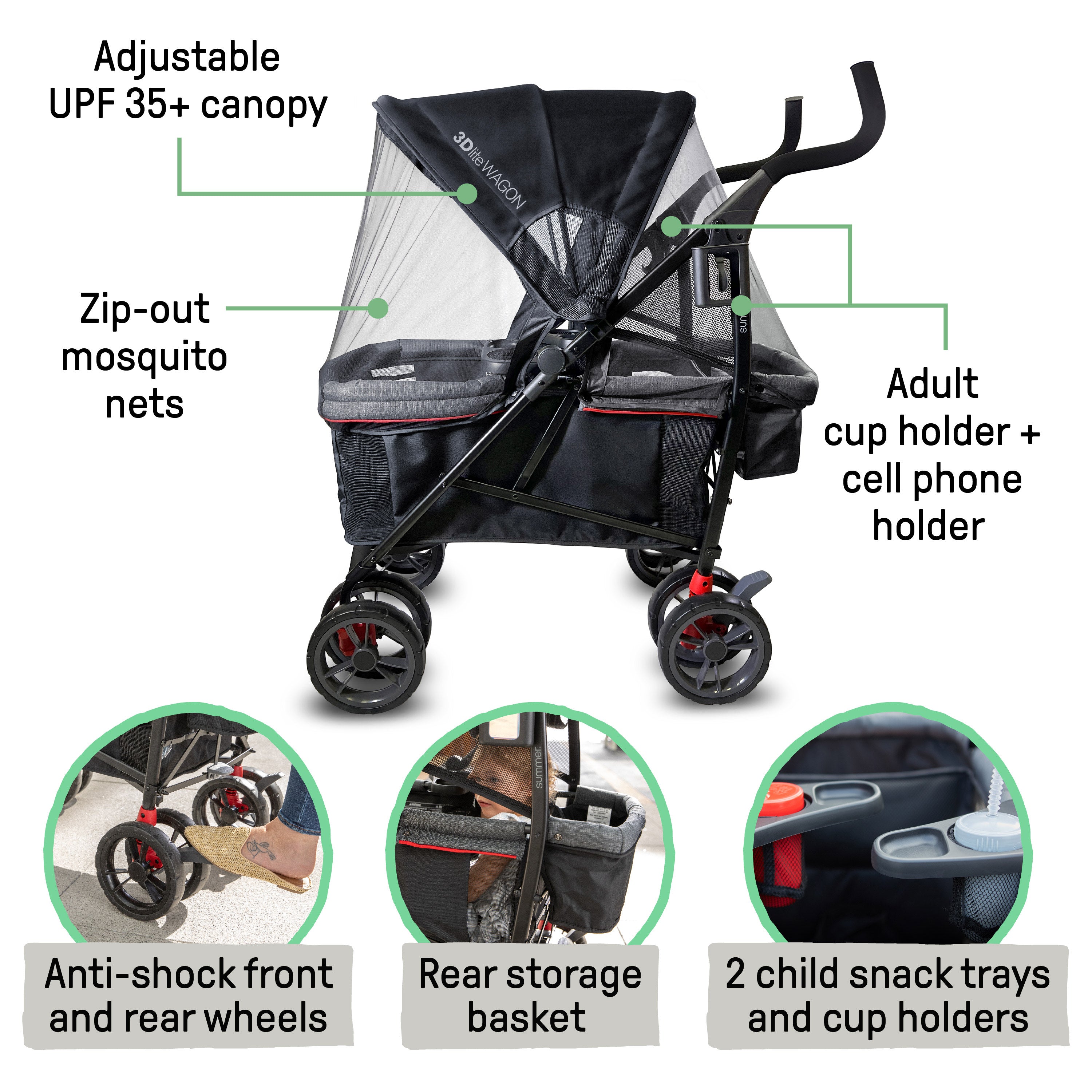 adult stroller wagon 3Dlite Wagon Convenience Stroller