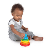 Baby Einstein Stack & Teethe Multi-Textured Easy-to-Grasp 5-Piece Teether Toy Set