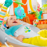 Bright Starts Playful Paradise Vibrating Baby Bouncer with Toys