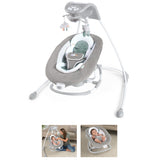 Ingenuity InLighten 2-in-1 Baby Swing & Rocker with Cool Mesh, Pemberton