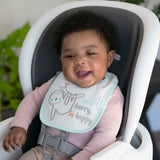 Easy Eater 4-Pack Absorbent Terry-Backed Cotton Baby Bib Set for Eating or Teething - Canopy