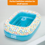 Bright Starts Bathe & Giggle 2-in-1 Baby Bath Tub and Ball Pit, Built-in Air Pump and 8 Floating Balls, 6M+
