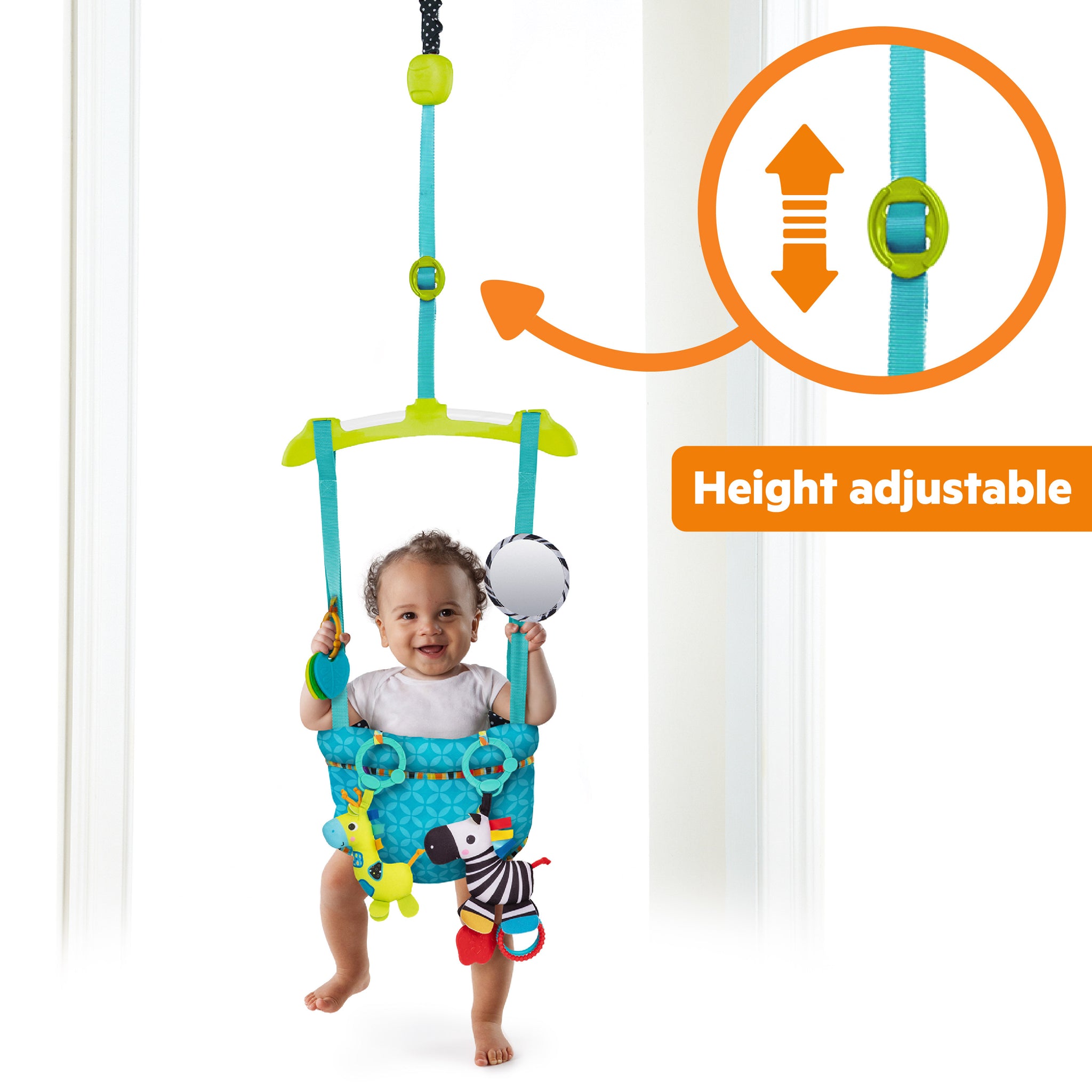 ＪＵＮＥ Bounce 'n Spring Deluxe Door Jumper – Kids2, LLC