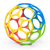 Oball Easy Grasp Classic Ball Baby Toy in Red/Blue/Green/Yellow, 4"