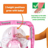 Bright Starts JuneBerry Walk-A-Bout Baby Walker with Easy Fold Frame