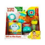 Bright Starts Off to the Gym 5 Piece Baby Toy Gift Set, Unisex, 3M+