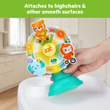 Bright Starts Spinning Sounds Suction Cup Spinner, 45+ Songs, Lights & Sounds, High Chair Toy for 3 Months+