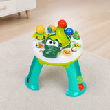 Bright Starts Giggly Gator Pop Activity Table, 45+ Sounds, Melodies & Lights, Spinning Ball Drop, Unisex, 6M+