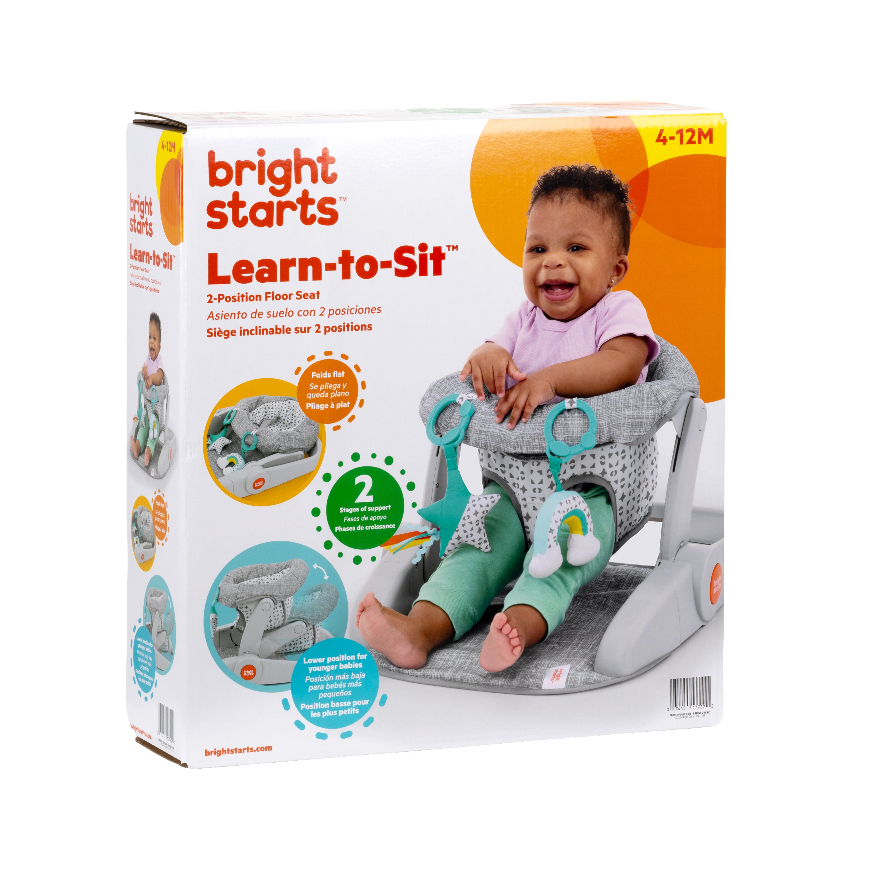 summer infant learn-to-sit 2-position floor seat Bright Starts Learn-to-Sit 2-Position Floor Seat