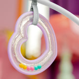 Bright Starts Rosy Rainbow Infant to Toddler Rocker with Vibrations, Baby Seat for Girl or Boy, Newborn +