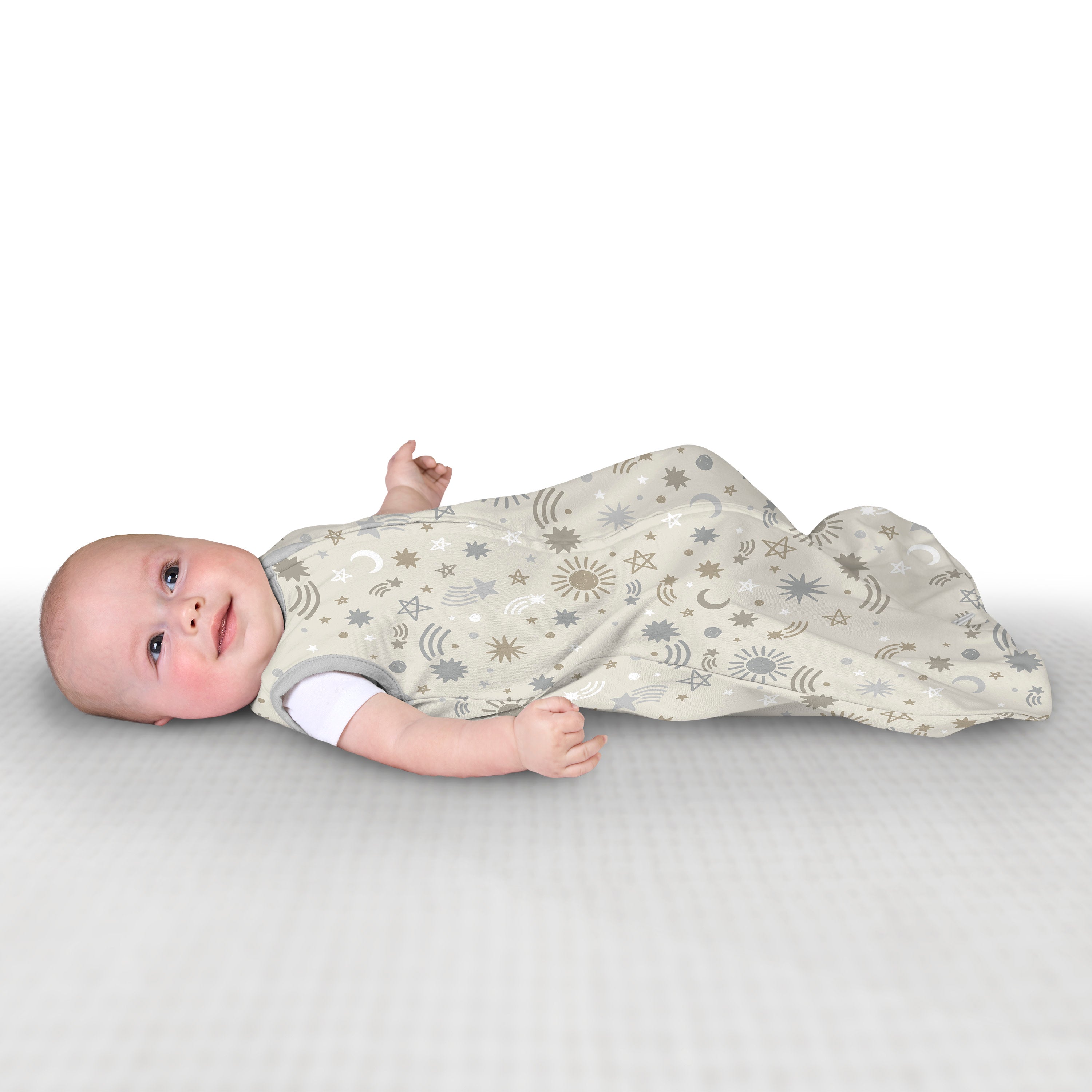 SwaddleMe by Ingenuity Baby Night Sack Sleeper, Size 7-14 Pounds, 100% Cotton