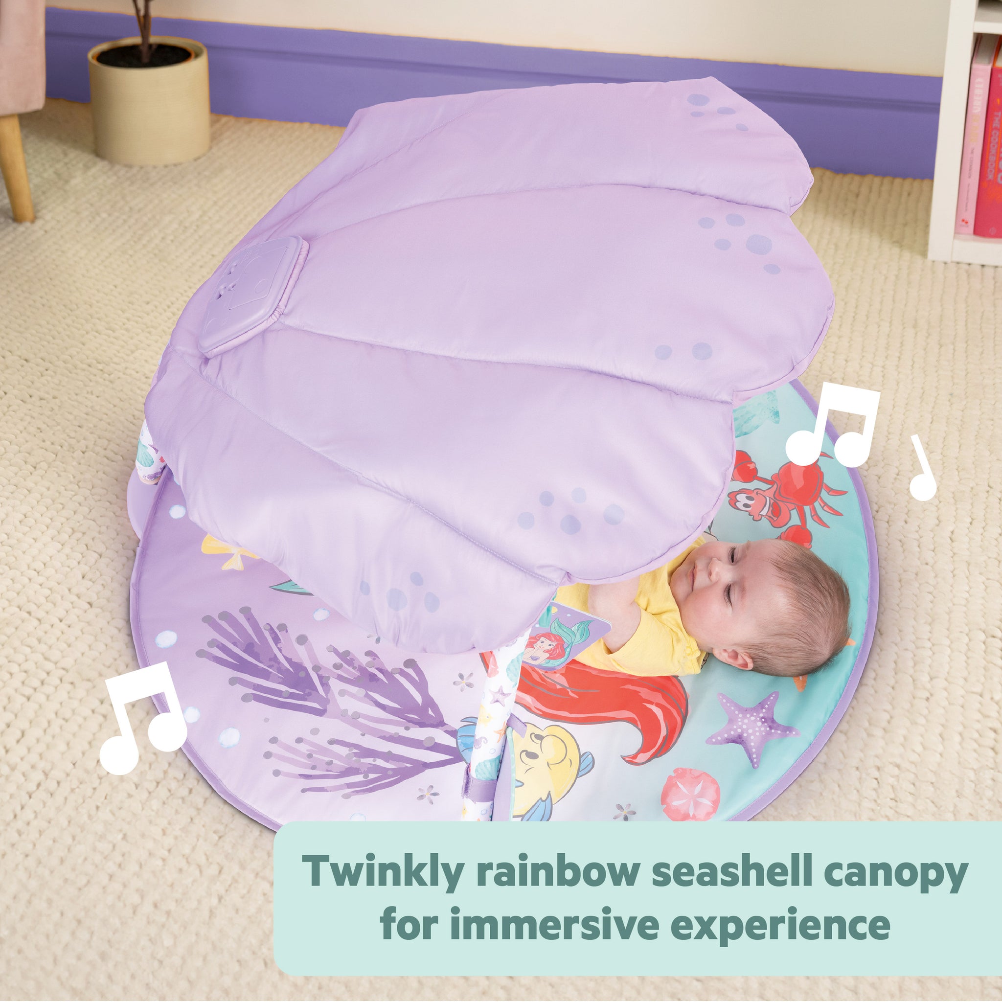 THE LITTLE MERMAID Twinkle Trove Lights & Music Activity Gym