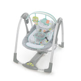 Ingenuity Swing 'n Go Portable 5-Speed Baby Swing with Nature Sounds - Hugs & Hoots