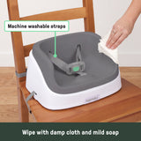Ingenuity SmartClean Toddler Booster Seat, Slate