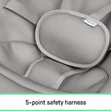 Ingenuity Nestle Vibrating Rocker, Toy Bar & Travel Bag - Grey