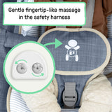 Happy Belly Rock-to-Bounce- Massage Seat - Chambray