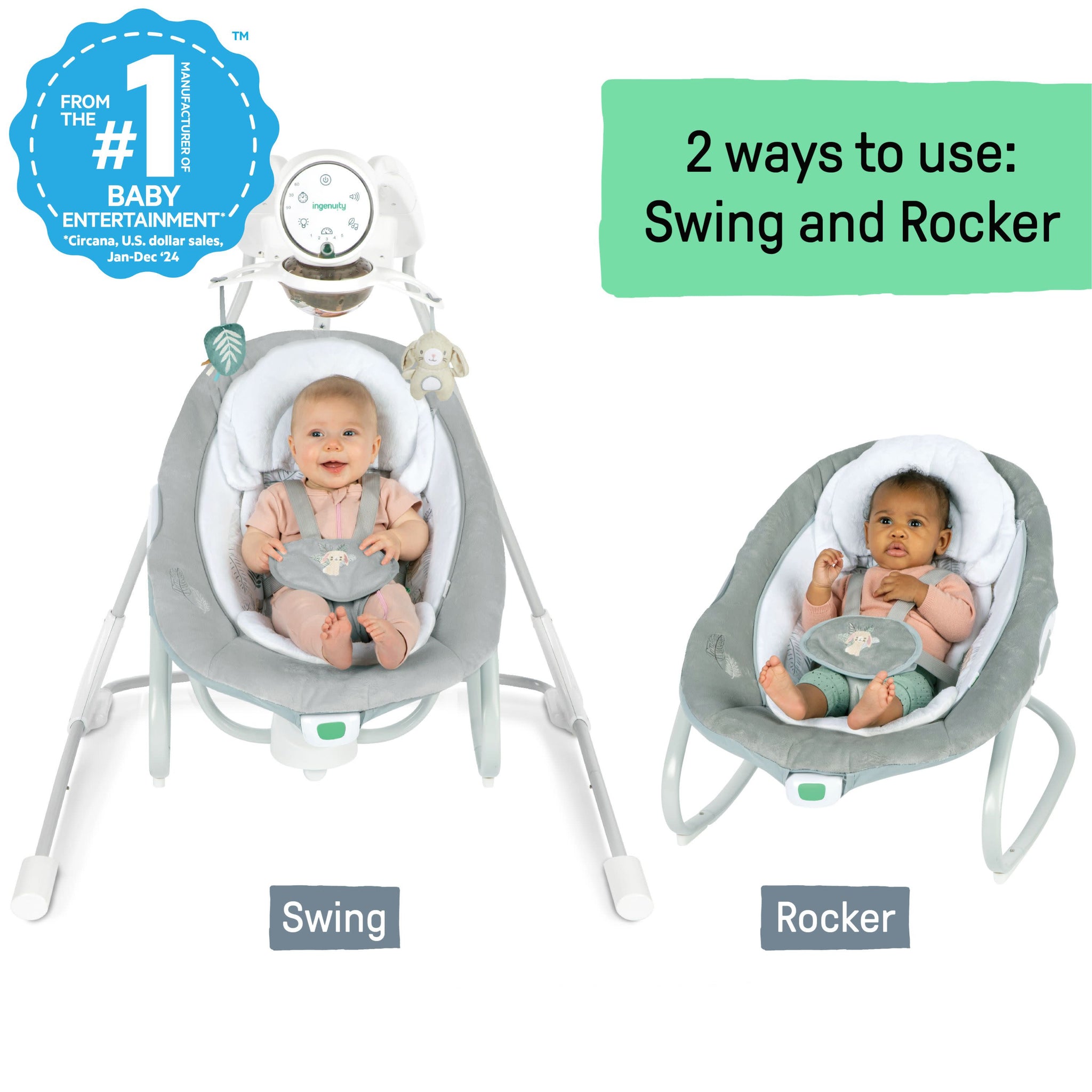 InLighten Soothing Swing Rocker Remy – Kids2, LLC1