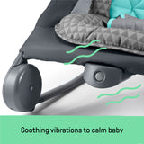2-in-1 Bouncer & Rocker Duo - Gray /Teal
