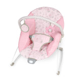 Bright Starts Disney Princess Royal Blooms Vibrating Baby Bouncer, Soothing Motion & Vibrations, 0M+