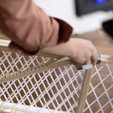 Secure Pressure Mount Wood & Plastic Pet and Baby Gate, Openings 27.5-42 wide - Wood & Plastic