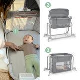 Ingenuity Dream Hero Starlight 3-in-1 Co-Sleeping Bassinet - Lume (Grey)