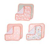 CLEAN & CUDDLY 3-PACK HOODED BATH TOWELS - EDI & CLEAN & CUDDLY 6-PACK TERRY WASHCLOTH SET - EDI
