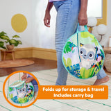 Bright Starts Rowdy Rainforest Stow & Go Ball Pit, 20 Balls, Unisex, 6M+