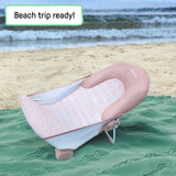 Ingenuity Foldaway 2 Position baby bath, pink, 0-6m