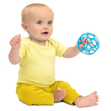 Oball Easy Grasp Baby Rattle in Blue, 4"