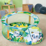 Bright Starts Rowdy Rainforest Stow & Go Ball Pit, 20 Balls, Unisex, 6M+