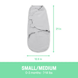 Easy Change Swaddle, Size SM, 0-3 months, 3pk (Botanical Jungle)