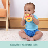 Disney Winnie the Pooh Natural Rubber Teether Toy by Bright Starts, Unisex, Ages 3 Months & Up
