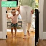 The Stairway 48W Series, Pet and Baby Gate, 30'-48' Wide, 32" Tall - Black