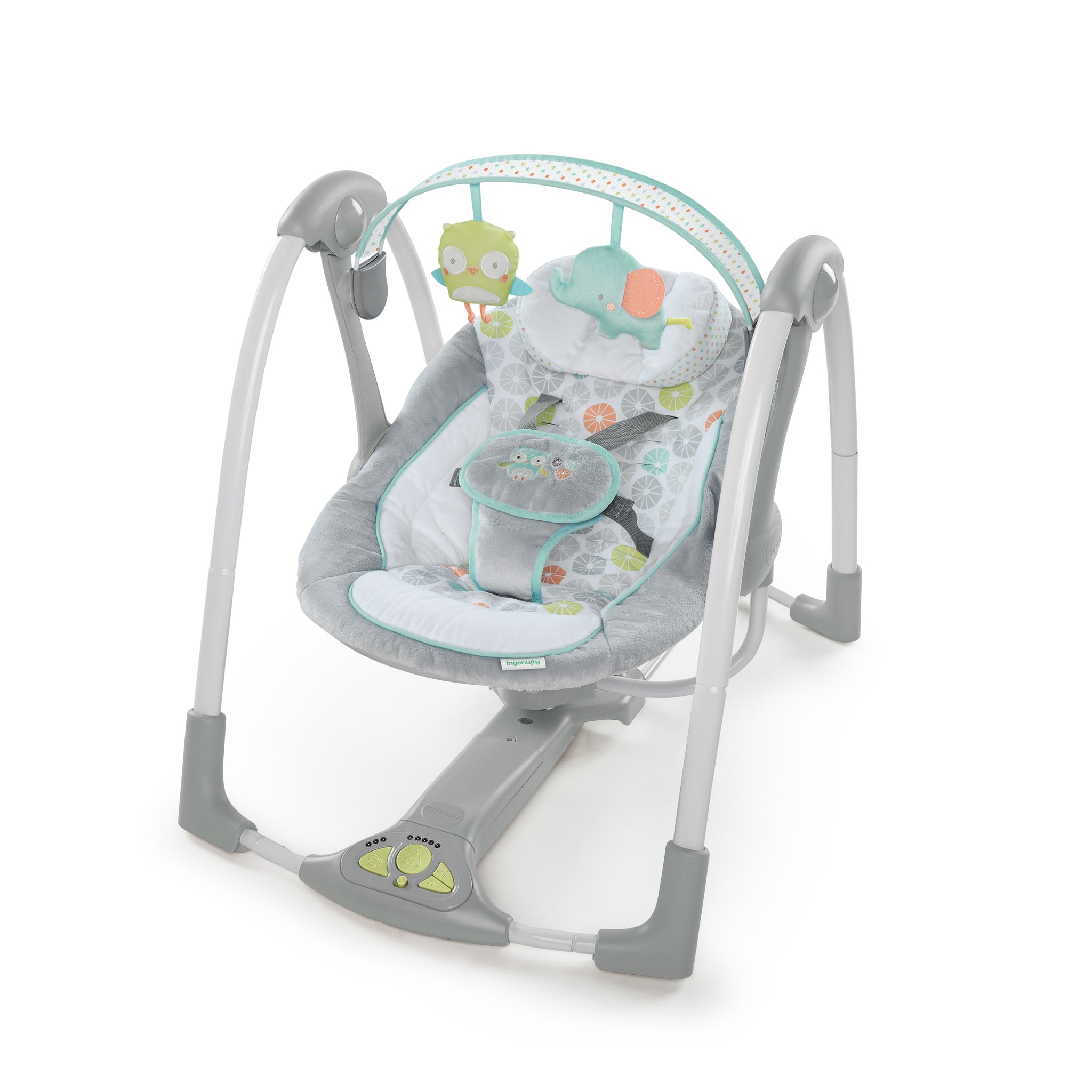 Swing 'n Go Portable Swing - Hugs & Hoots – Kids2, LLC