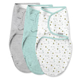 Easy Change Swaddle, Size SM, 0-3 months, 3pk (Little Bees)