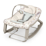 Ingenuity Keep Cozy 3-in-1 Vibrating Infant & Toddler Baby Bouncer and Rocker Chair, Green