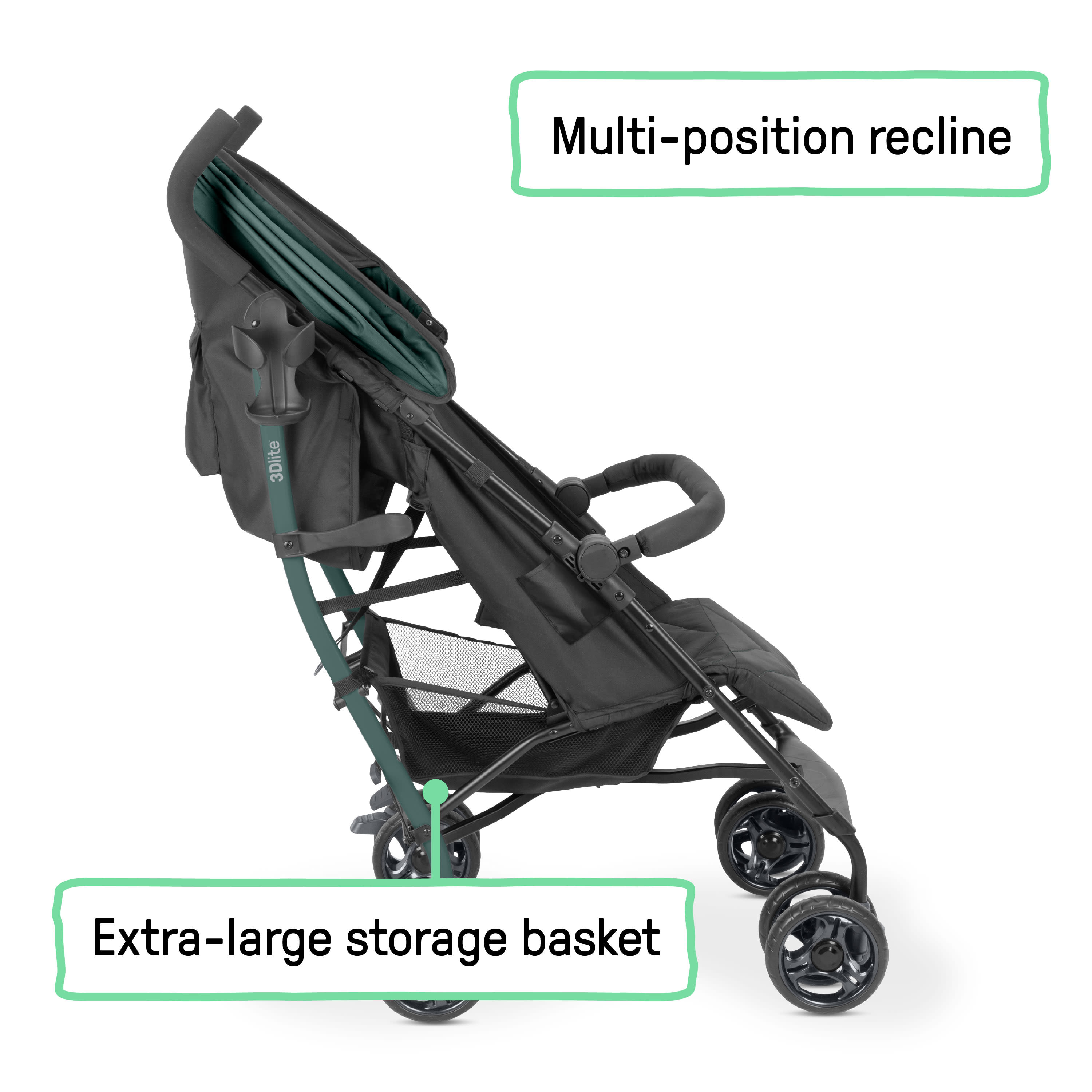 graco 3d lite stroller Ingenuity 3Dlite Jewel Convenience Stroller Lightweight Folding Stroller with Car Seat Compatibility & Extra-Large Canopy – Kids2, LLC