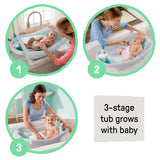 Summer by Ingenuity Comfy Clean Deluxe Newborn to Toddler Bather